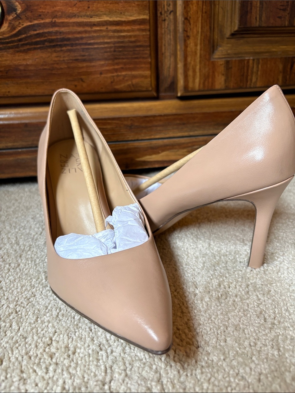 Classic Pointed-Toe Nude Pumps - Women